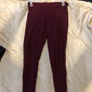 Maroon Tribal Print Legging